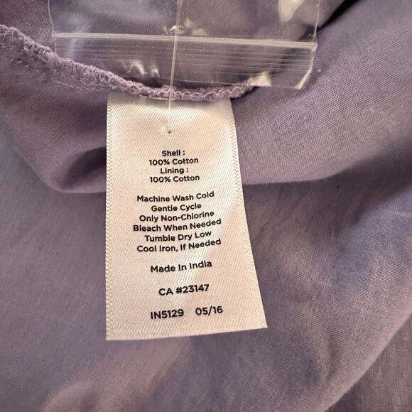 NEW Talbots Lavender Purple Eyelet Scoop Neck Top XXL 16P Sleeveless - Picture 8 of 8